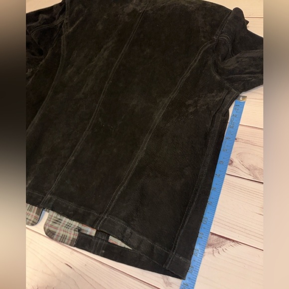 Black Suede Women's Jacket Size XL , Charter Club ,Business Casual,Dress Jacket - Picture 8 of 9